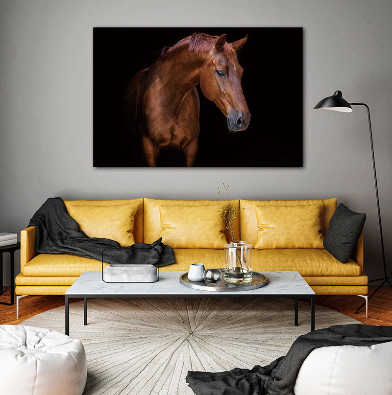 Oppidan Home "Pensive Mare" Acrylic Wall Art 32"H X 48"W Multicolor Acrylic