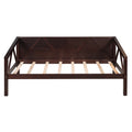 Twin Size Daybed, Wood Slat Support, Espresso Espresso Solid Wood