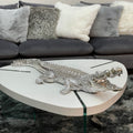 Ambrose Diamond Encrusted Chrome Plated Crocodile 34