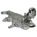 Ambrose Diamond Encrusted Chrome Plated Crocodile 34