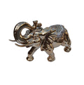 Ambrose Delightfully Extravagant Gold Plated Elephant With Embedded Crystal And Pearl Saddle 11.5