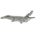 Ambrose Diamond Encrusted Chrome Plated Crocodile 34