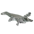 Ambrose Diamond Encrusted Chrome Plated Crocodile 34