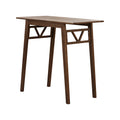 Midcentury Modern Patio Wood Bar Table Brown Solid Wood