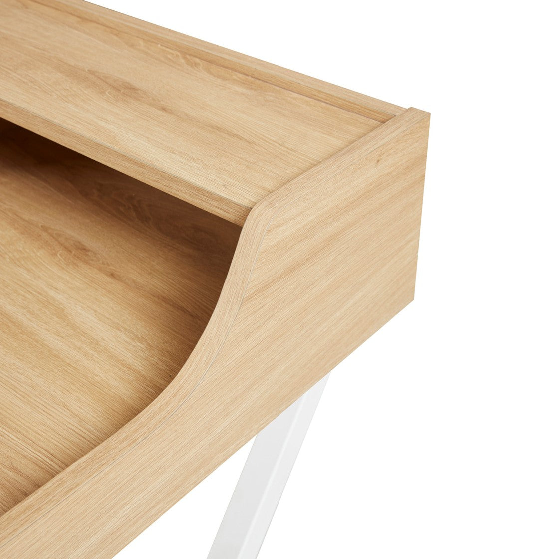 Laurel Desk Natural White Mdf