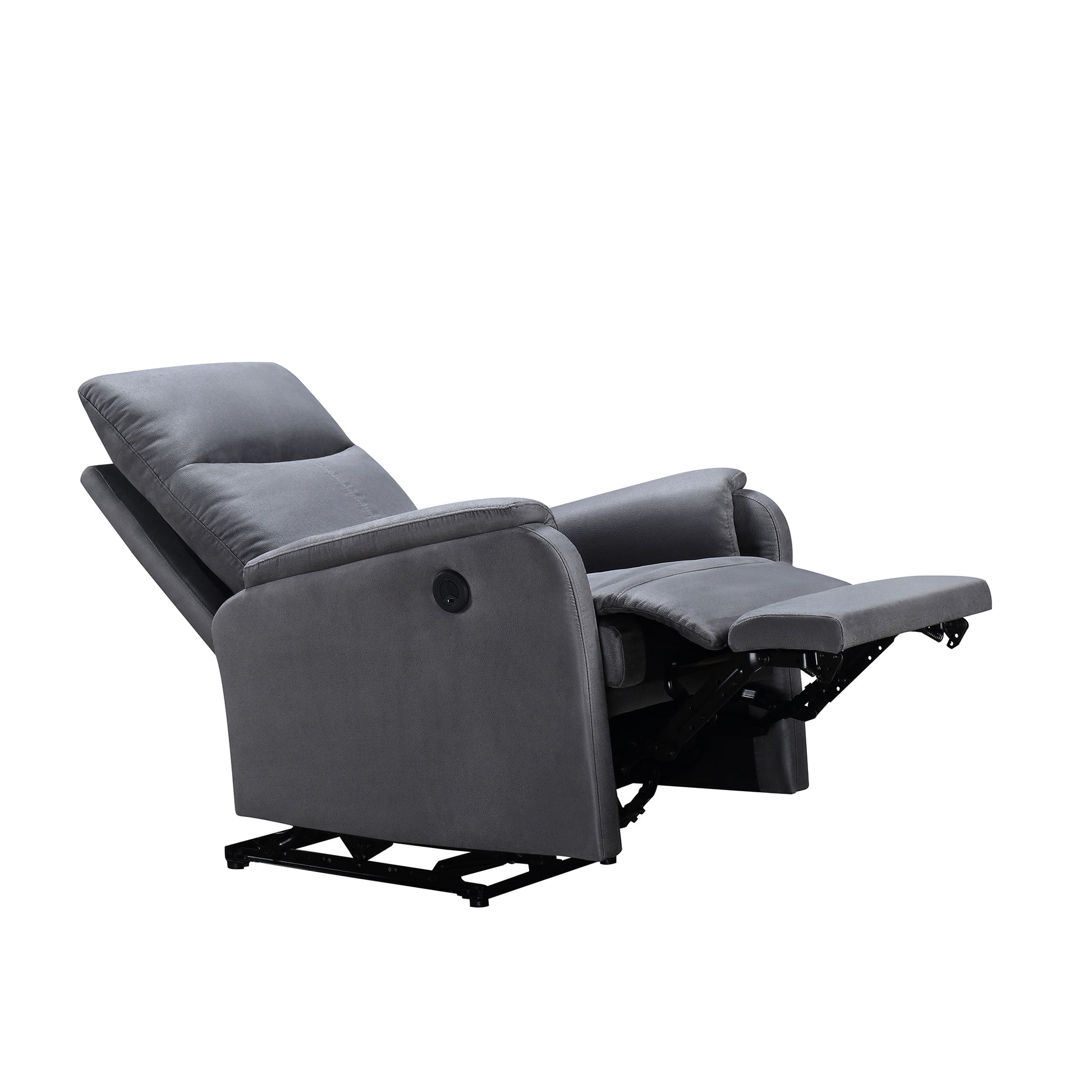 Hot Selling For 10 Yearspower Recliner Chair With Usb Charge Portrecliner Single Chair For Living Roombed Room Grey Foam Fabric