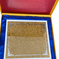 Ambrose Exquisite Glass Serving Tray In Gift Box Gold Glass