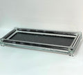 Ambrose Exquisite Large Glass Tray In Gift Box Black Glass