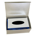 Ambrose Exquisite Mirrored Tissue Holder In Gift Box Silver Glass