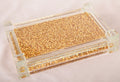 Ambrose Exquisite Small Glass Tray In Gift Box Gold Glass