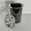 Ambrose Exquisite Glass Canister In Gift Box Black Glass