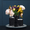 Ambrose Exquisite Three Glass Canister Set In Gift Box Black Glass