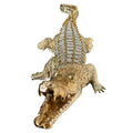 Ambrose Diamond Encrusted Gold Plated Crocodile 25