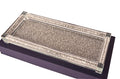 Ambrose Exquisite Medium Glass Tray In Gift Box Silver Glass