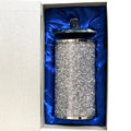 Ambrose Exquisite Glass Canister In Gift Box Silver Glass