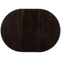 5 Piece Farmhouse Dining Table Set Wood Round Extendable Dining Table And 4 Upholstered Dining Chairs Espresso Espresso Solid Wood