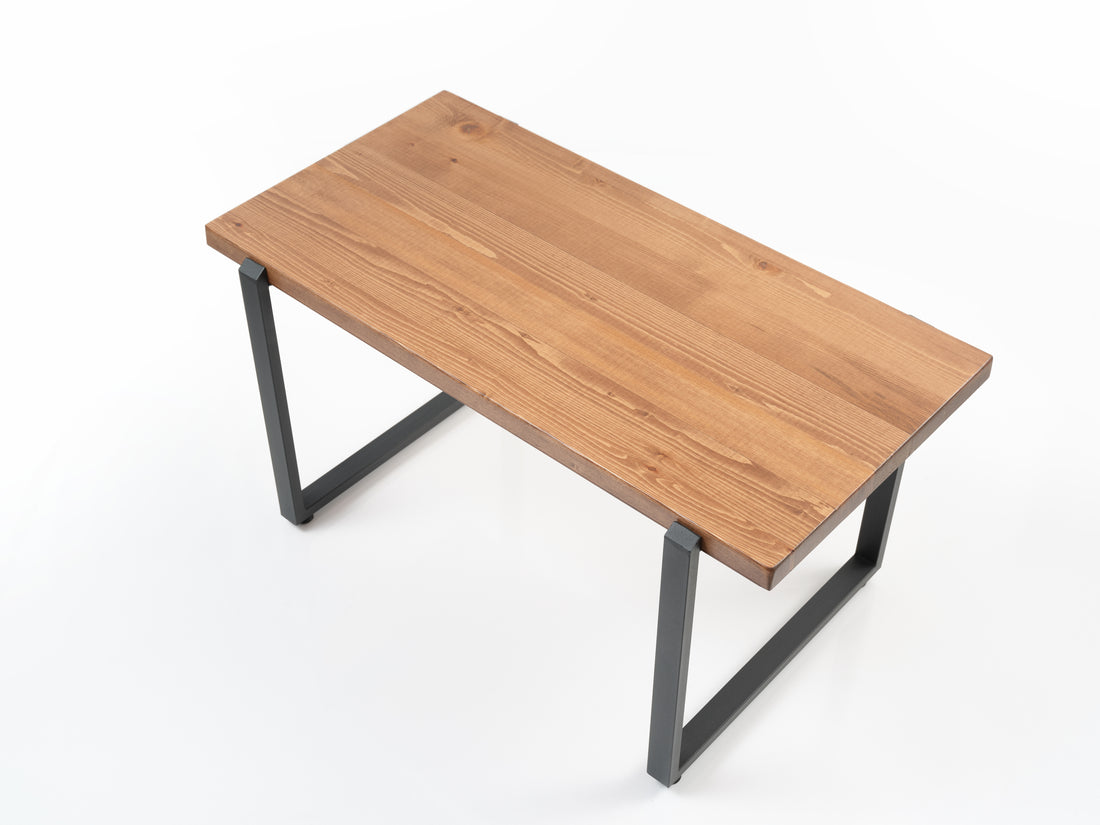 Furnish Home Store Paris 39'' Live Edge Solid Wood Rustic Coffee Cokctail Table For Living Rooms Walnut Solid Wood