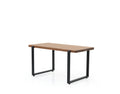 Furnish Home Store Paris 39'' Live Edge Solid Wood Rustic Coffee Cokctail Table For Living Rooms Walnut Solid Wood