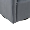 Ryker Swivel Chair Gray Solid Wood
