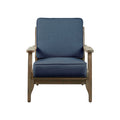 Accent Chair Navy Polyester