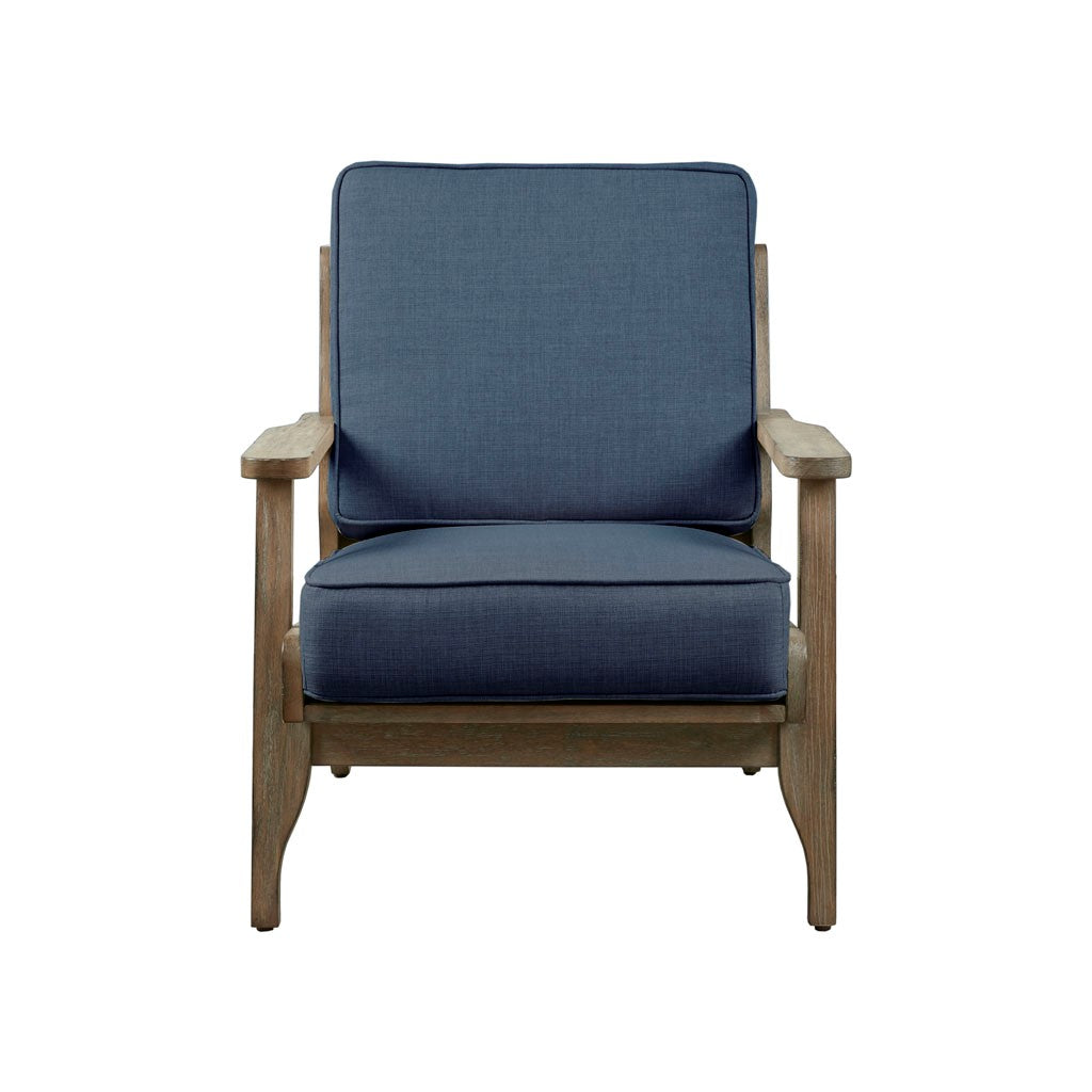 Accent Chair Navy Polyester