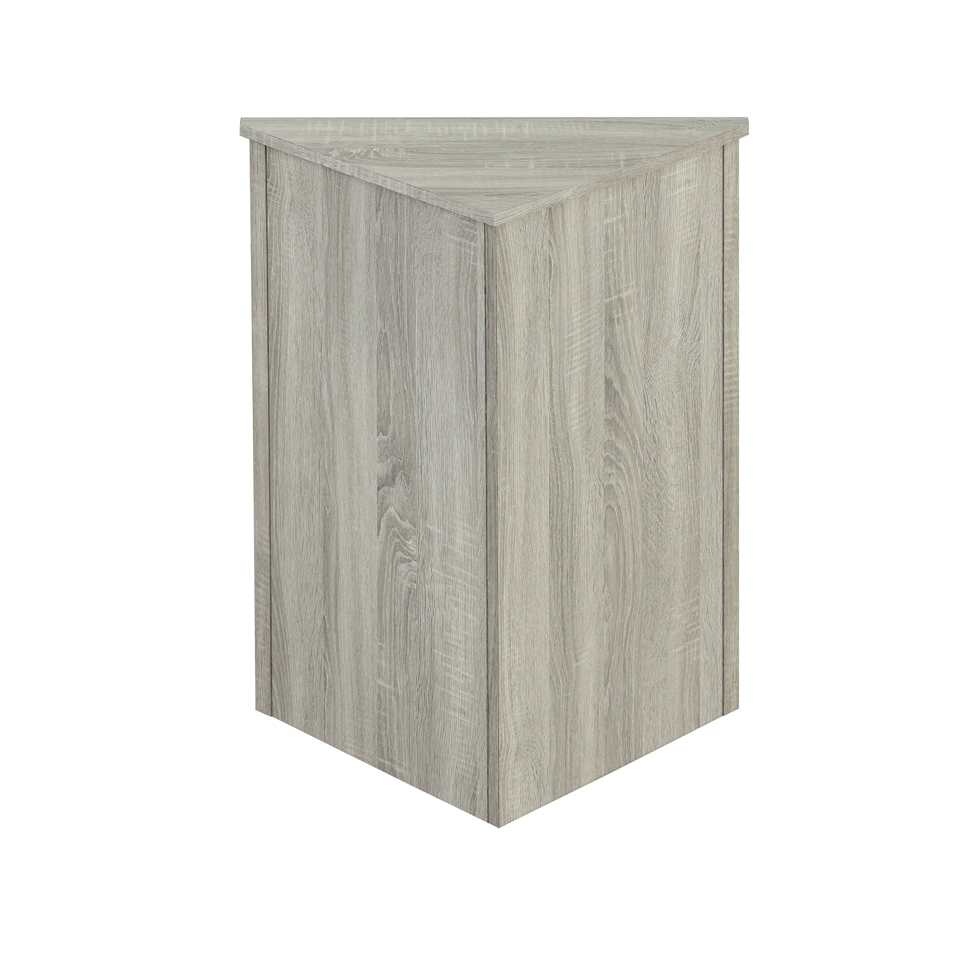 Oak Triangle Bathroom Storage Cabinet With Adjustable Shelves, Freestanding Floor Cabinet For Home Kitchen Oak Mdf