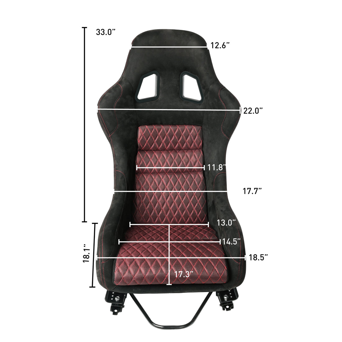 Racing Seat Black Fiberglass