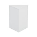 White Triangle Bathroom Storage Cabinet With Adjustable Shelves, Freestanding Floor Cabinet For Home Kitchen White Mdf