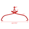 32In Log Lifting Tongs Heavy Duty Grapple Timber Claw Red Carbon Steel