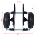 600Lb Panel Dolly10In. Pneumatic Wheels Black Metal