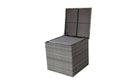 4 Piece Patio Sectional Wicker Rattan Outdoor Furniture Sofa Set With Storage Box Grey Grey Iron