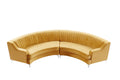 Gold Velvet Curved Sofa Gold Velvet