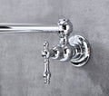 Wall Mount Folding Kitchen Pot Filler Faucet Chrome Brass