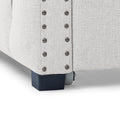 Daybed With Trundle Upholstered Tufted Sofa Bed, With Button And Copper Nail On Square Arms,Both Twin Size, Beige 85