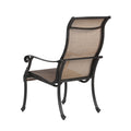 Patio Outdoor Sling Patio 2 Chairs With Aluminum Frame, All Weather Furniture Bronze Aluminum