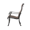 Patio Outdoor Sling Patio 2 Chairs With Aluminum Frame, All Weather Furniture Bronze Aluminum