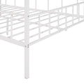 Metal House Bed Frame Full Size With Slatted Support No Box Spring Needed White Full White Metal