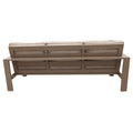 Sofa, Wood Grained Pewter Foam Aluminum