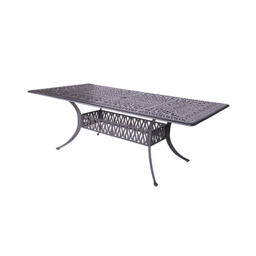 Rectangle Table, Desert Night Gunmetal Aluminum