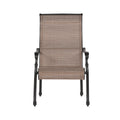 Patio Outdoor Sling Patio 2 Chairs With Aluminum Frame, All Weather Furniture Bronze Aluminum