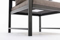 Modern Faux Leather Accent Chair With Black Powder Coated Metal Frame, Single Sofa For Living Room Bedroom, Gray Gray Foam Pu