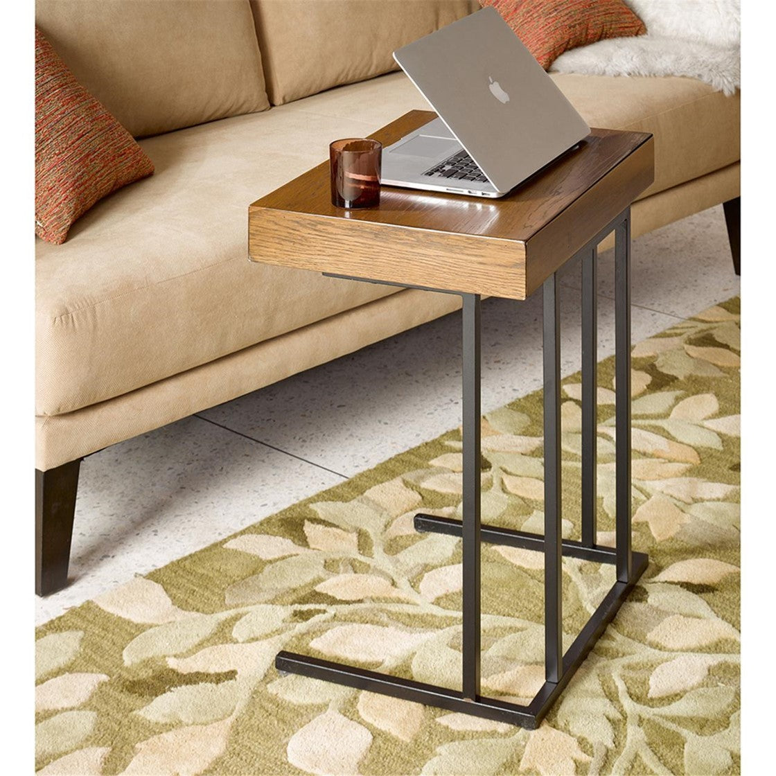 Pull Up Table Pecan Wood