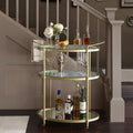 Bar Cart Antique Gold Metal