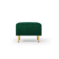 Modern Accent Chair Roll Arm Fabric Chairs, Contemporary Leisure Side Chair, Armchair For Living Room Or Bedroom With Metal Legs, Upholstered Single Sofa Club Chair Green Green Foam Velvet