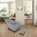 Redde Boo Modern Living Room Leisure Sofa Chair Design Gray Fabric Home Adjustable Cozy Soft Chair Cream White Modern Foam Fabric