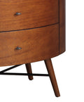 Walnut Finish 1Pc Chest Of Three Drawers Marble Top Ball Bearing Glides Bedroom Furniture Walnut Bedroom Luxury Wood