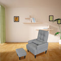 Redde Boo Modern Living Room Leisure Sofa Chair Design Gray Fabric Home Adjustable Cozy Soft Chair Cream White Modern Foam Fabric