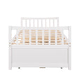 Daybed With Trundle And Drawers, Twin Size, White Old Sku: Lp0000141Kaa White Solid Wood