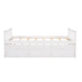 Daybed With Trundle And Drawers, Twin Size, White Old Sku: Lp0000141Kaa White Solid Wood