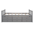 Daybed With Trundle And Drawers, Twin Size, Gray Old Sku: Lp0000141Eaa Gray Solid Wood